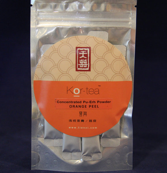 Orange Pu-Erh Kor Tea (Concentrated Orange Peel Pu-Erh with Powder)